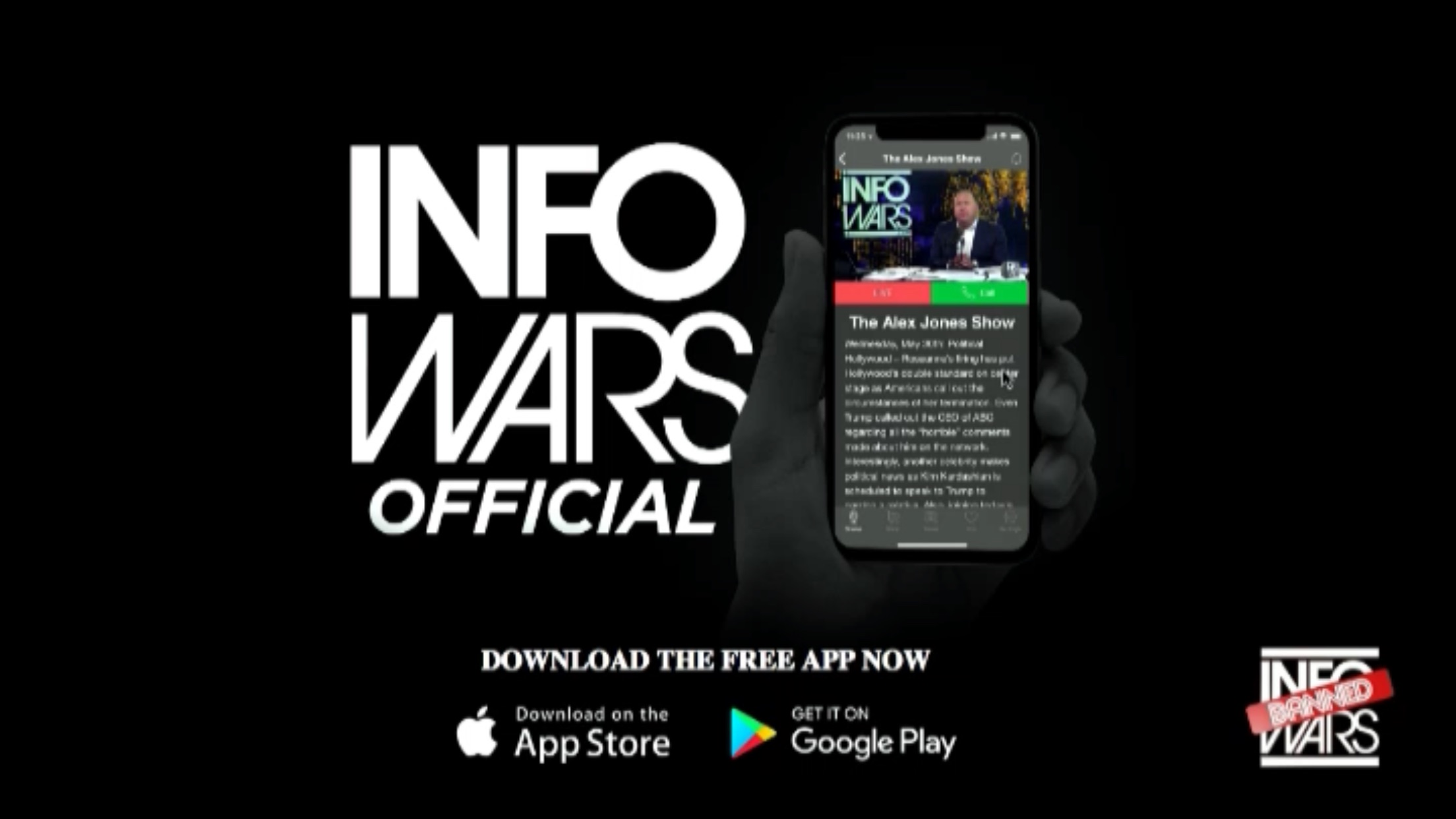 App de derecha InfoWars es censurada