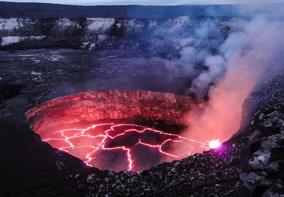 Lava de un volcán